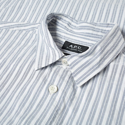 A.P.C. A.P.C. Short Sleeve Bryan Stripe Shirt outlook