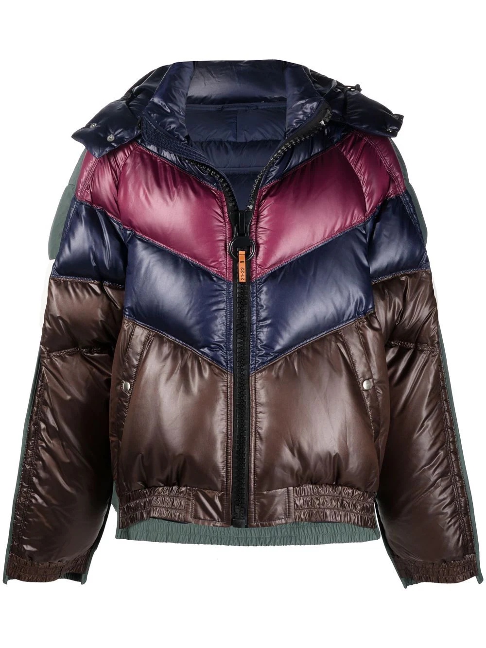 panelled padded jacket - 1