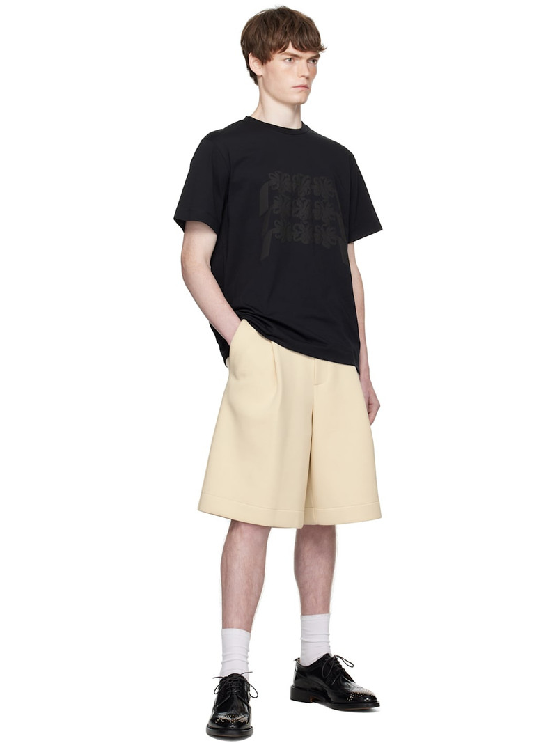 Simone Rocha Black Ribbon Daisy Chain Print T-shirt outlook