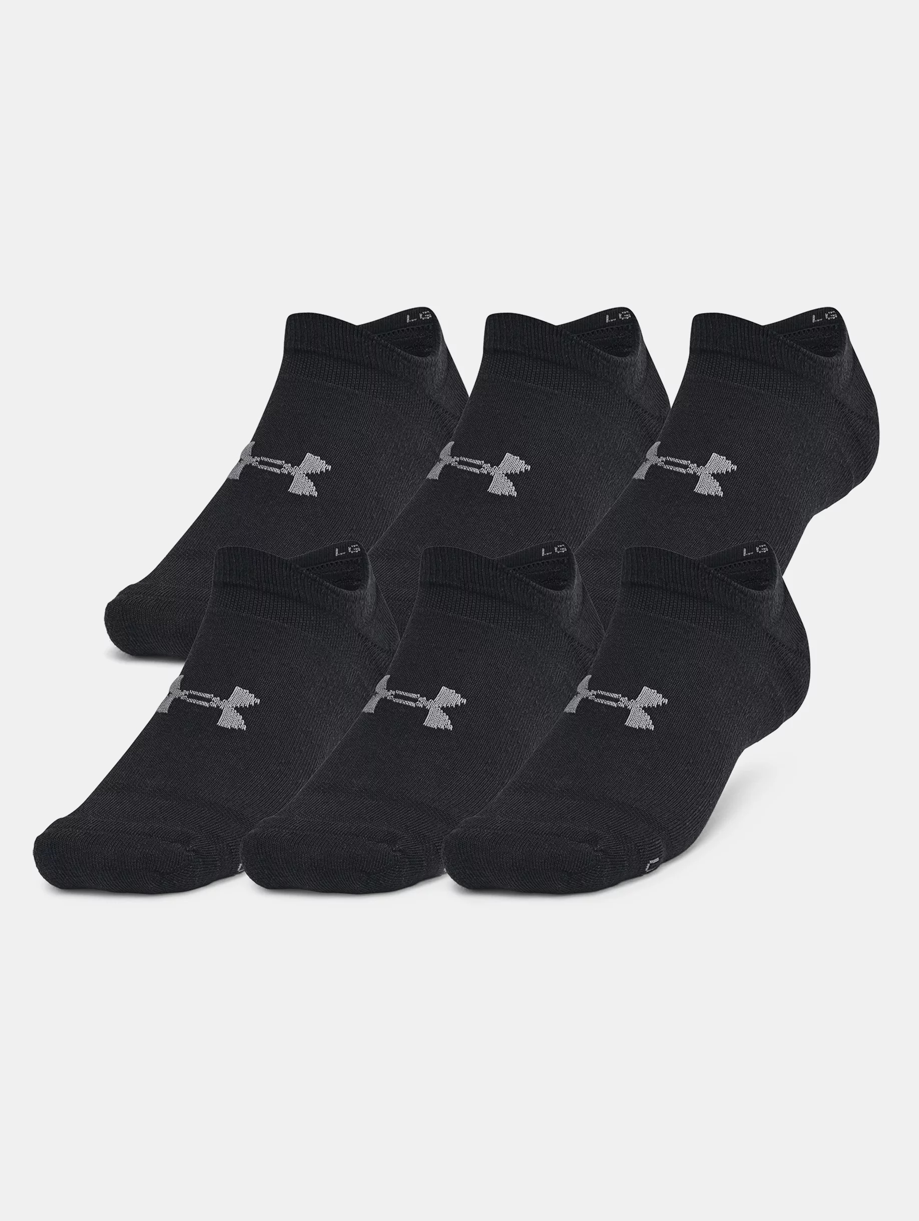 Unisex UA Essential Cushion 6-Pack No Show Socks - 3