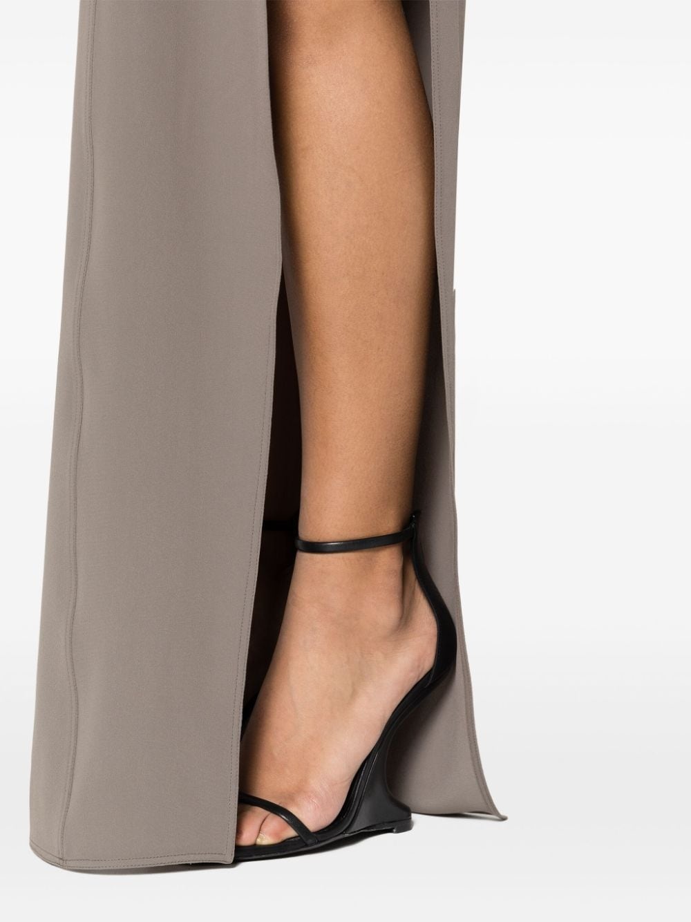 crepe maxi dress - 5