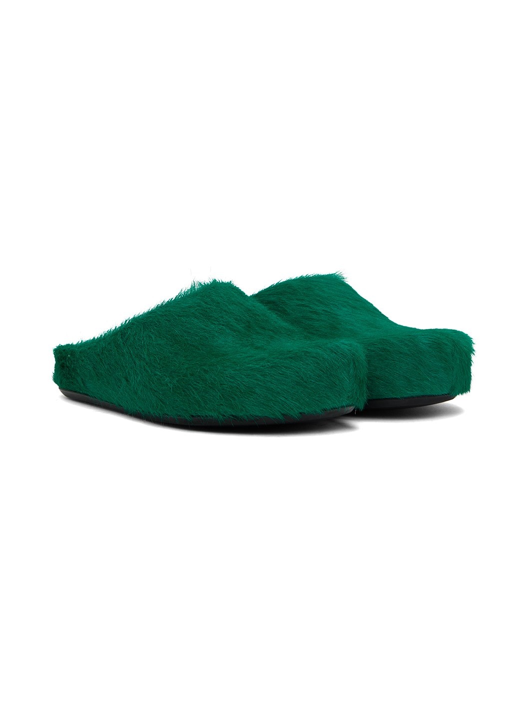 Green Fussbett Sabot Slip-On Loafers - 5