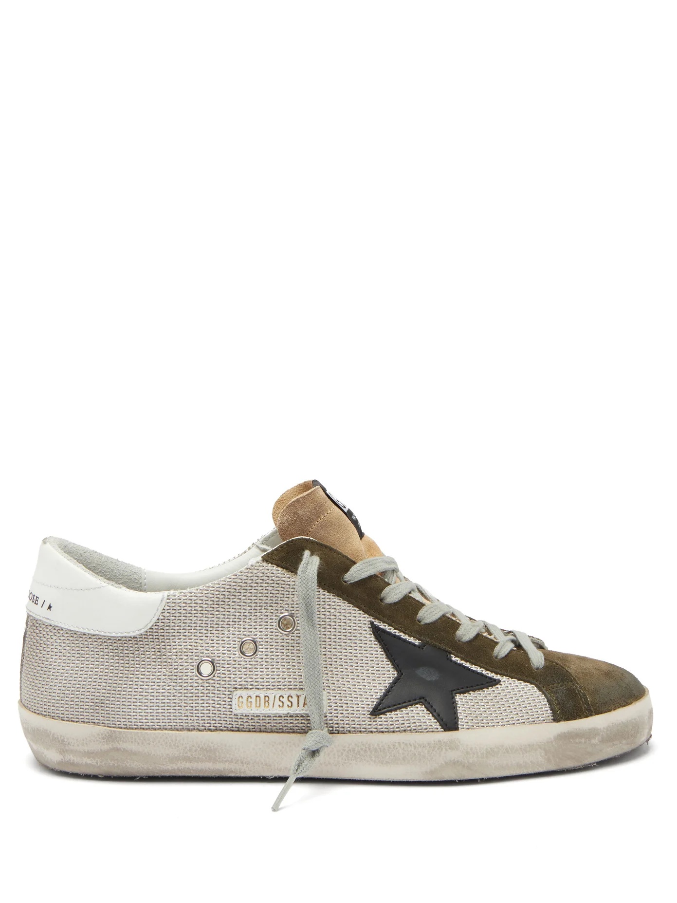 Superstar suede-trimmed canvas trainers - 1