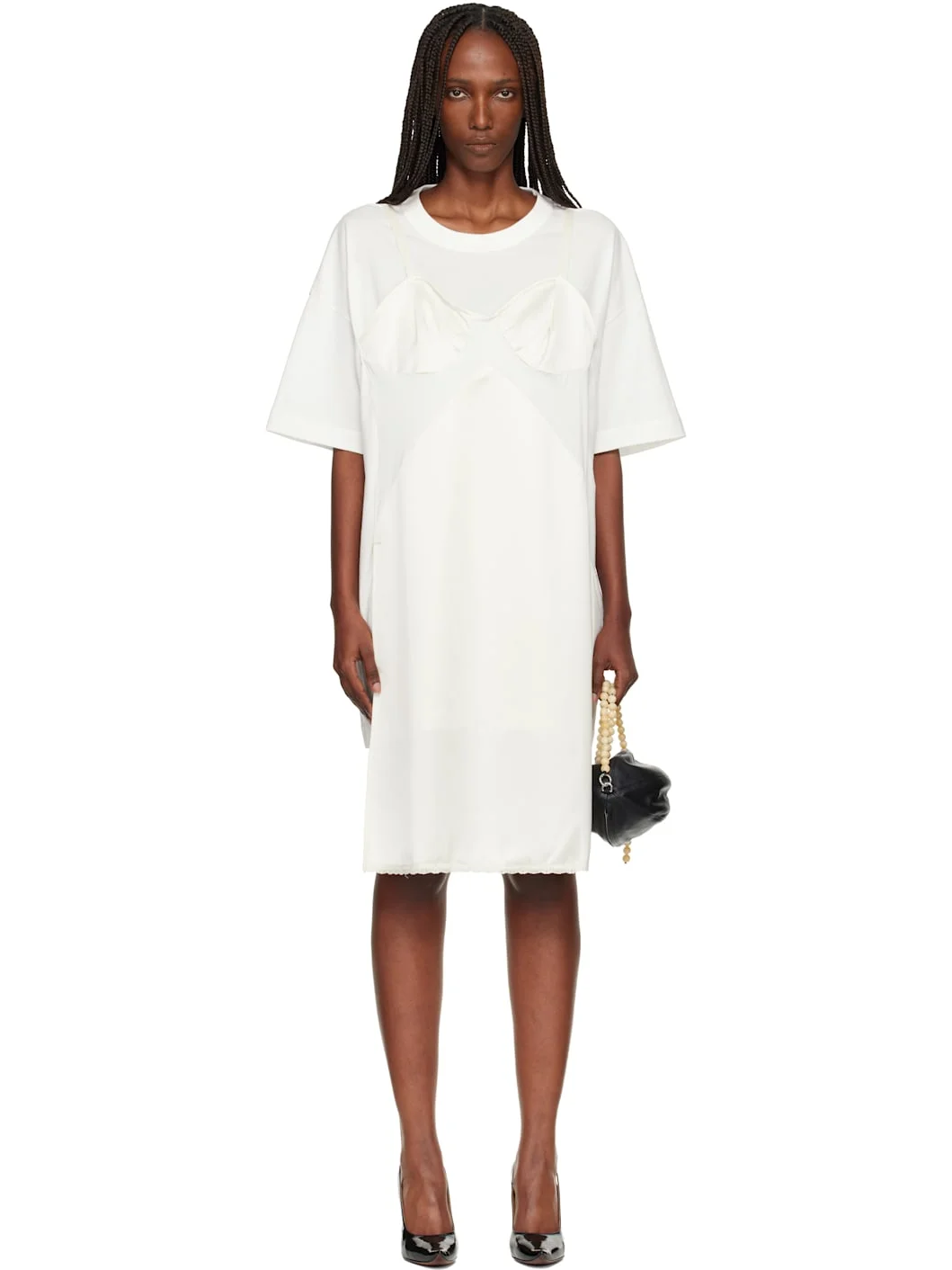 Off-White Slip T-shirt Minidress - 1