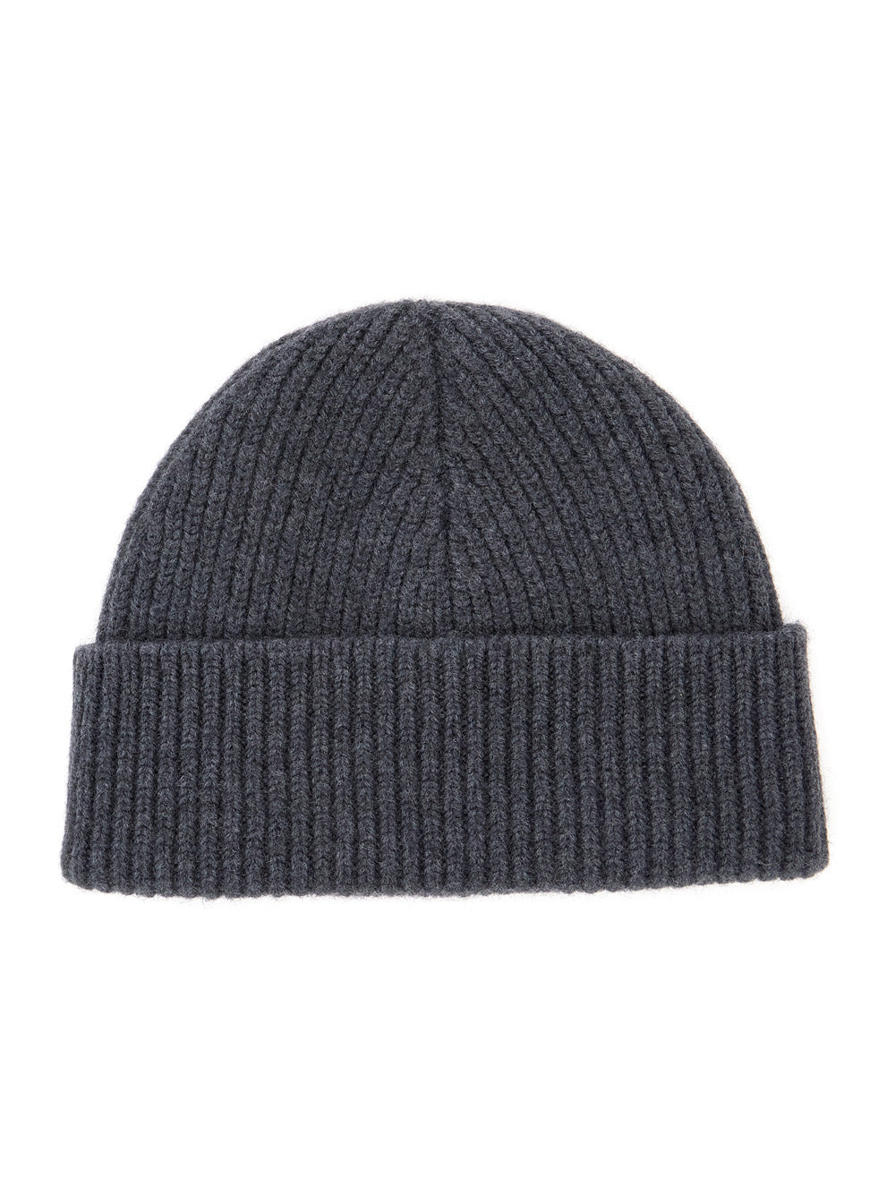 Ami Paris Women Grey Beanie With Logo Patch In Wool Woman - 2