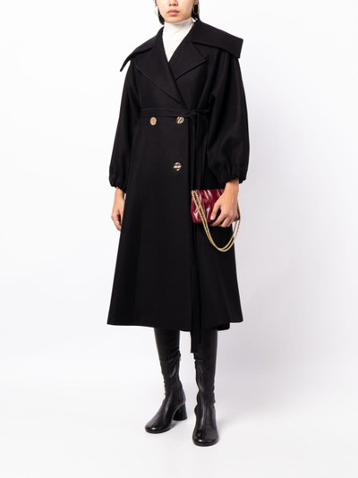 PATOU double-breasted belted coat outlook