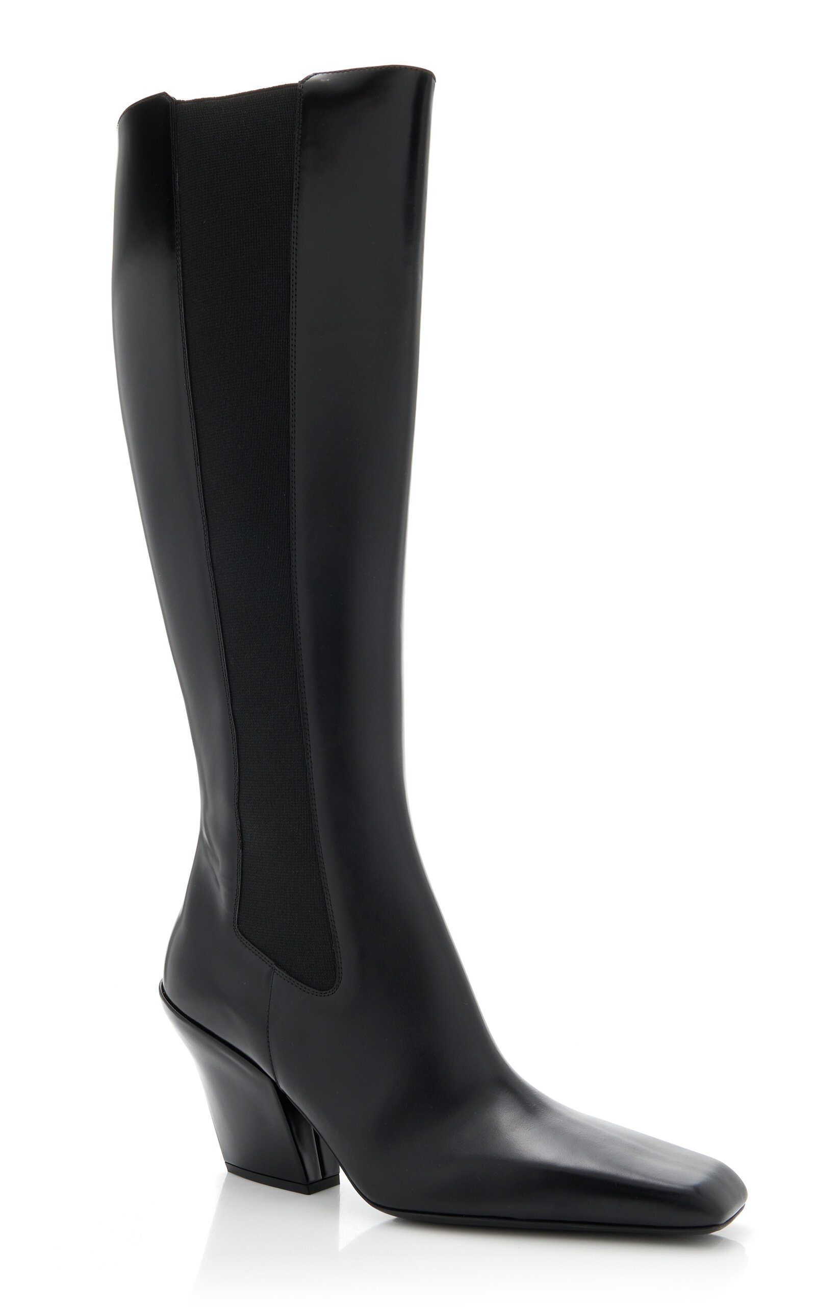 Stivali Leather Knee Boots black - 5