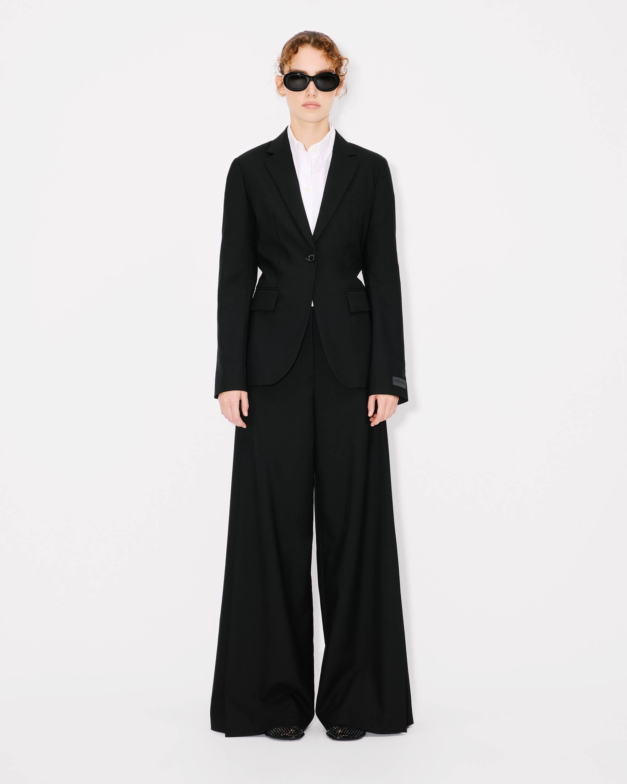 Waisted blazer in virgin wool - 3