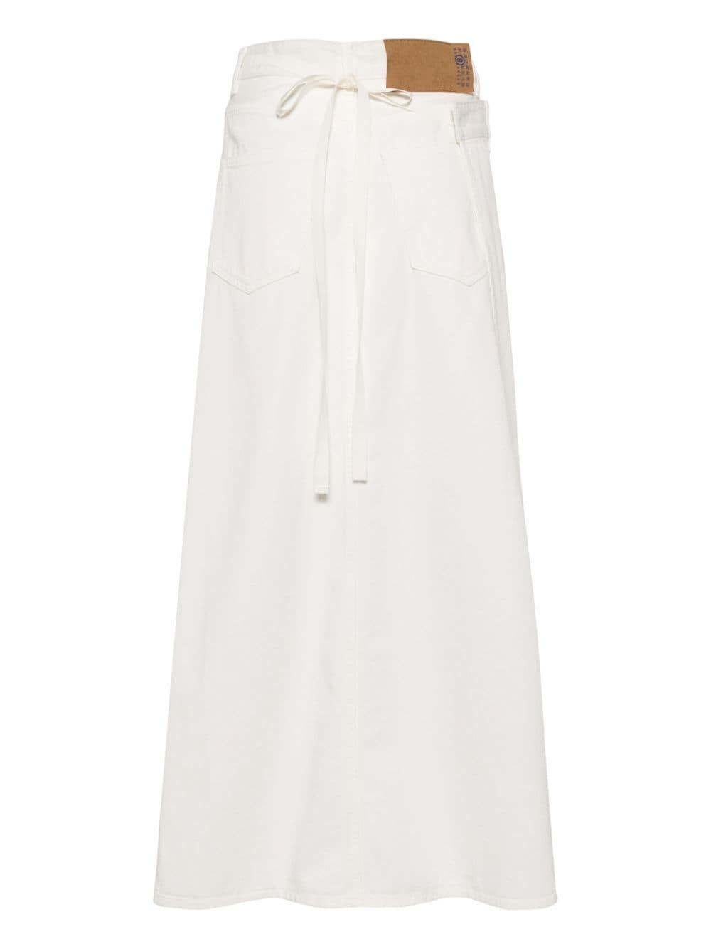 cotton denim skirt - 2