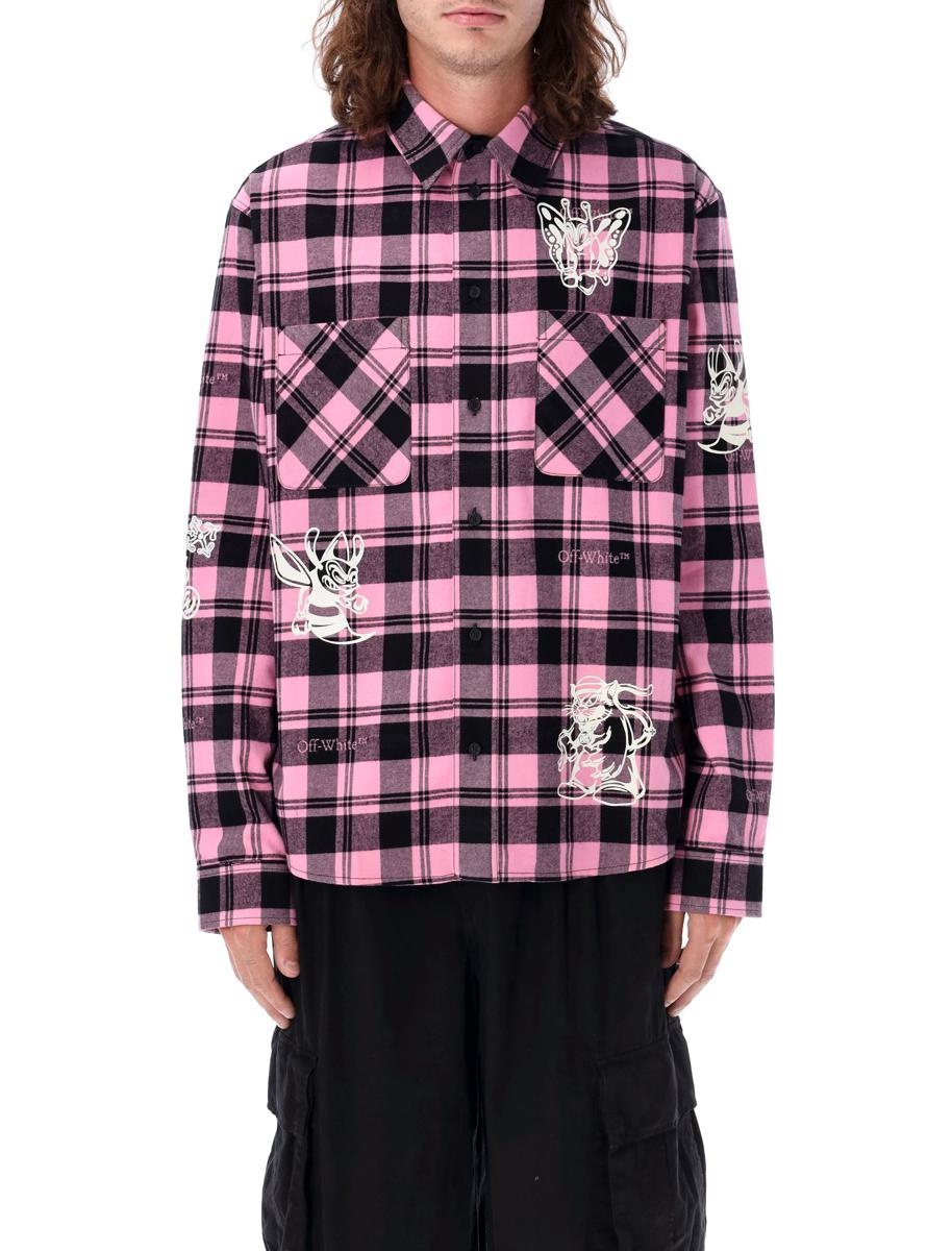 Off-White Character Check Flannel Shirt - 1