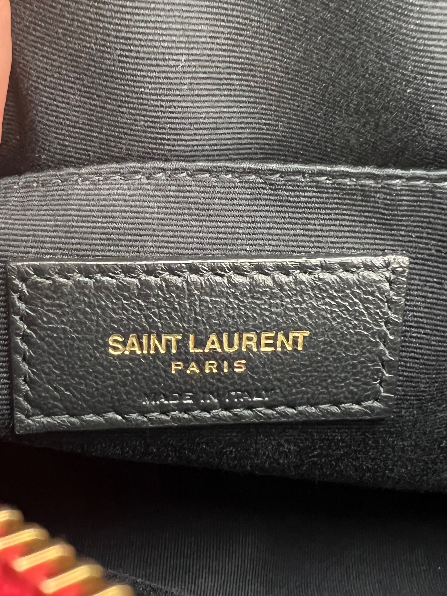 YVES SAINT LAURENT Matelasse Calfskin Lou Camera Red Crossbody Bag - 6
