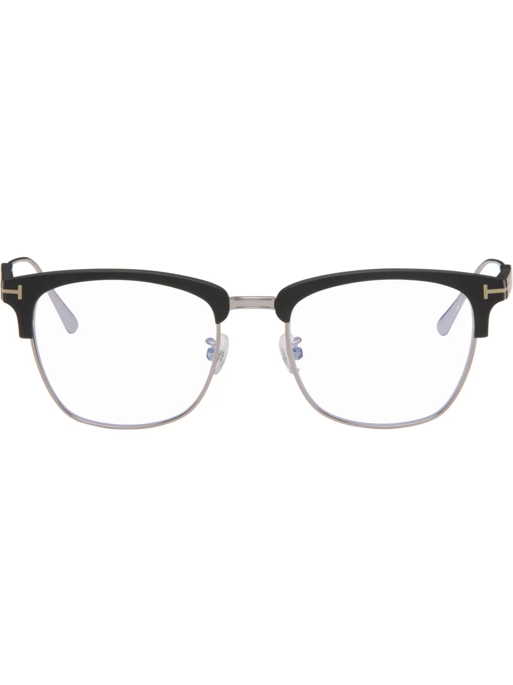 Black Blue Block Glasses - 1