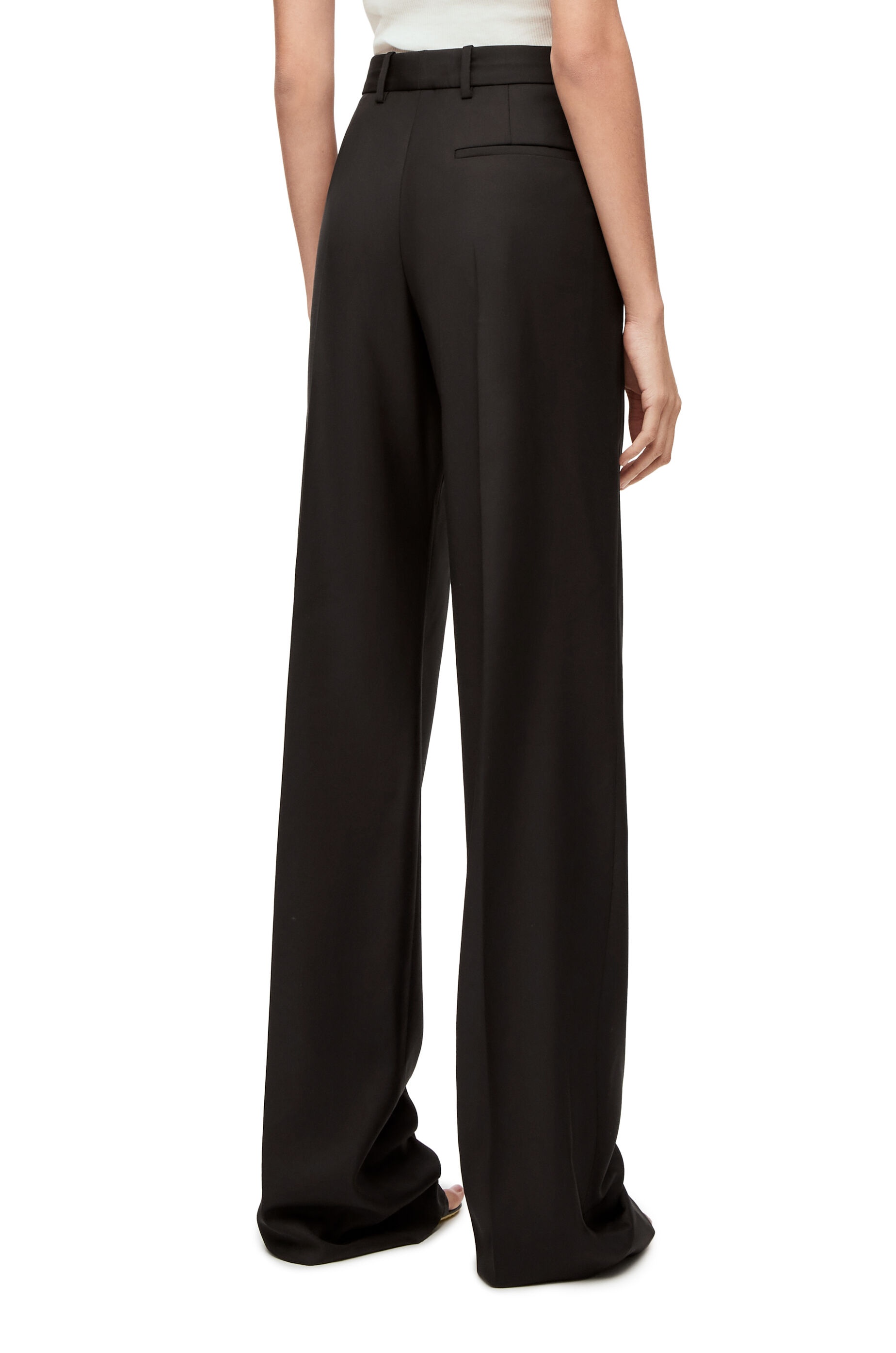 Tailored trousers in wool twill - 4