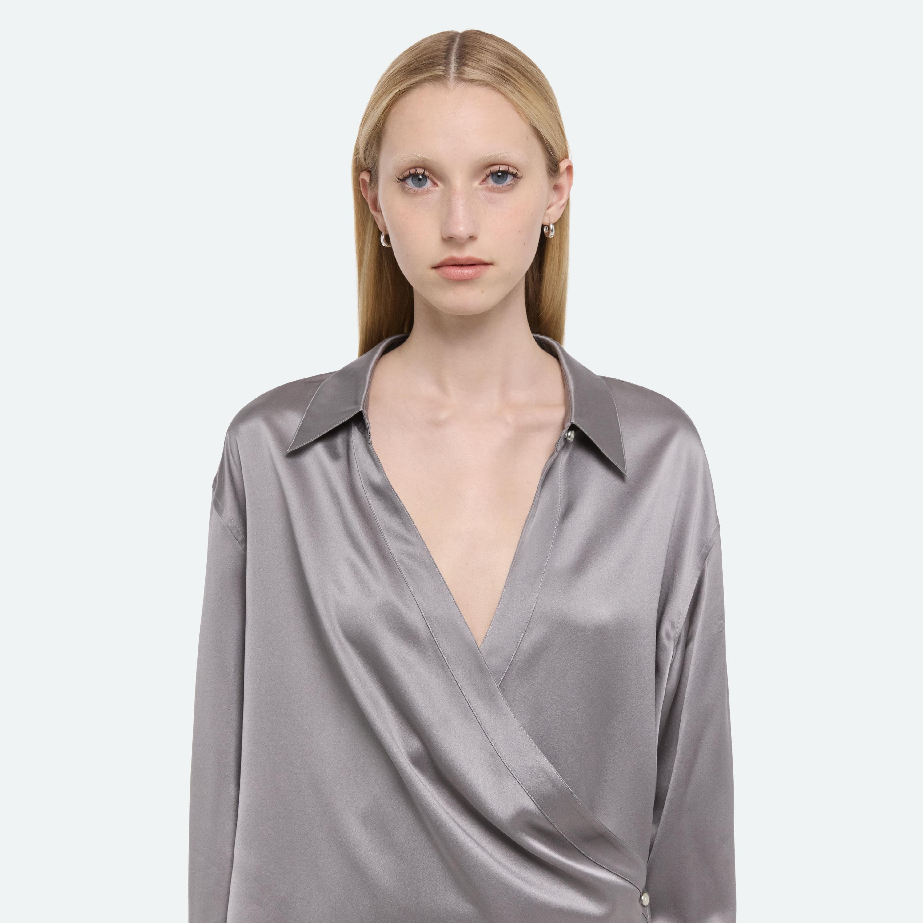 RELAXED WRAP SHIRT - 8