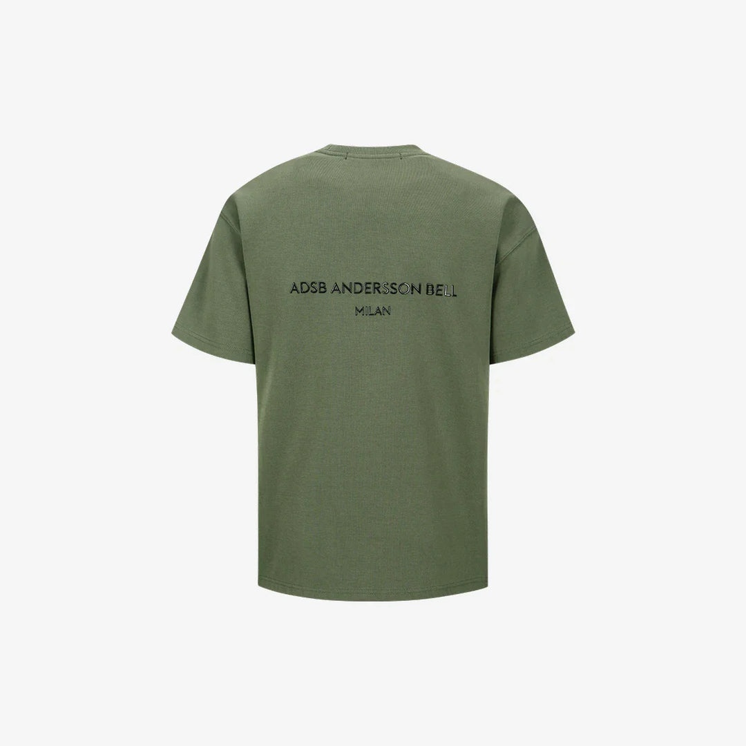 ★【ANDERSSON BELL】★STOOL STOOL PATCH LOGO T-SHIRT.S★ Andersson Bell Unisex Stool Patch Logo T-Shirt | REVERSIBLE