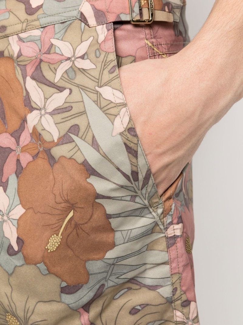 floral-print deck shorts - 5