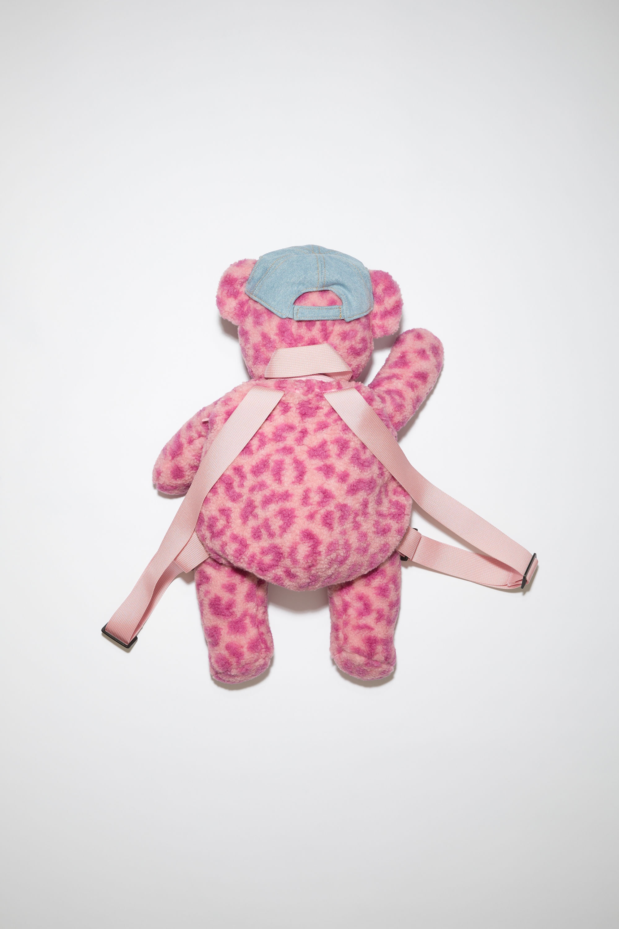 Acne Studios Arfust Teddy Bear Backpack in Pink