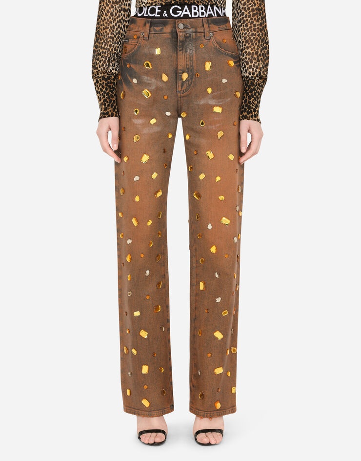 Jeans with rhinestone details - 2