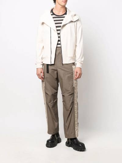 sacai straight-leg two-tone trousers outlook