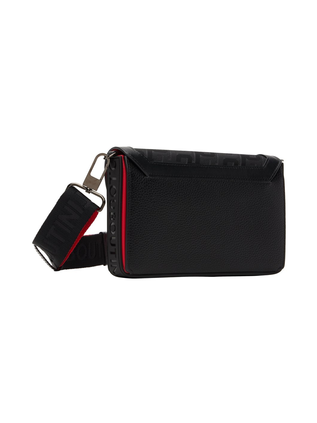 CHRISTIAN LOUBOUTIN: Explorafunk wallet bag in grained leather