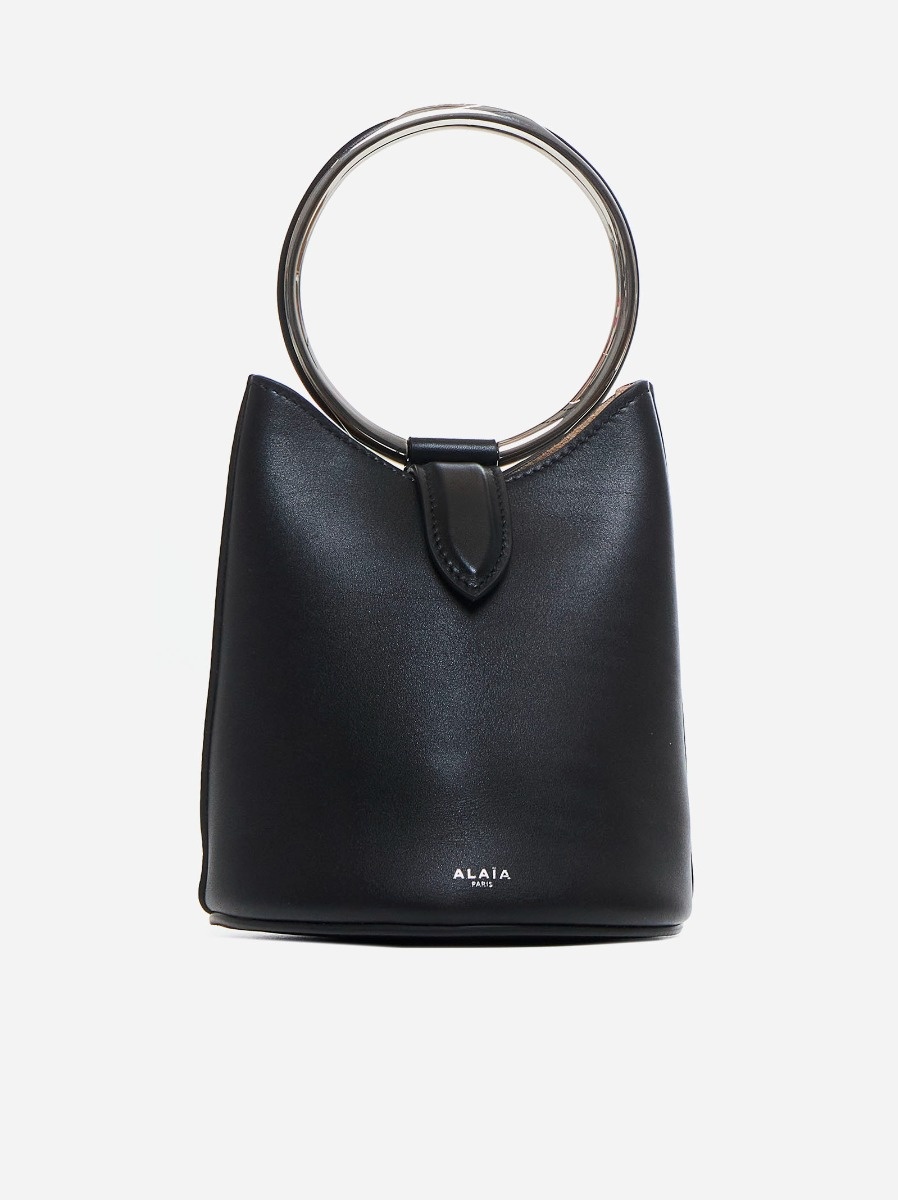 ALAIA RING MINI LEATHER BUCKET ミニ ALAIA Mini Ring Fringe Bucket Bag in Leather - Bergdorf Goodman