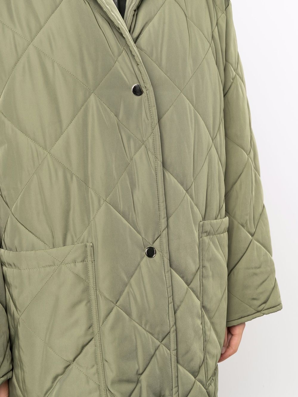 recycled polyester quilted coat - 5