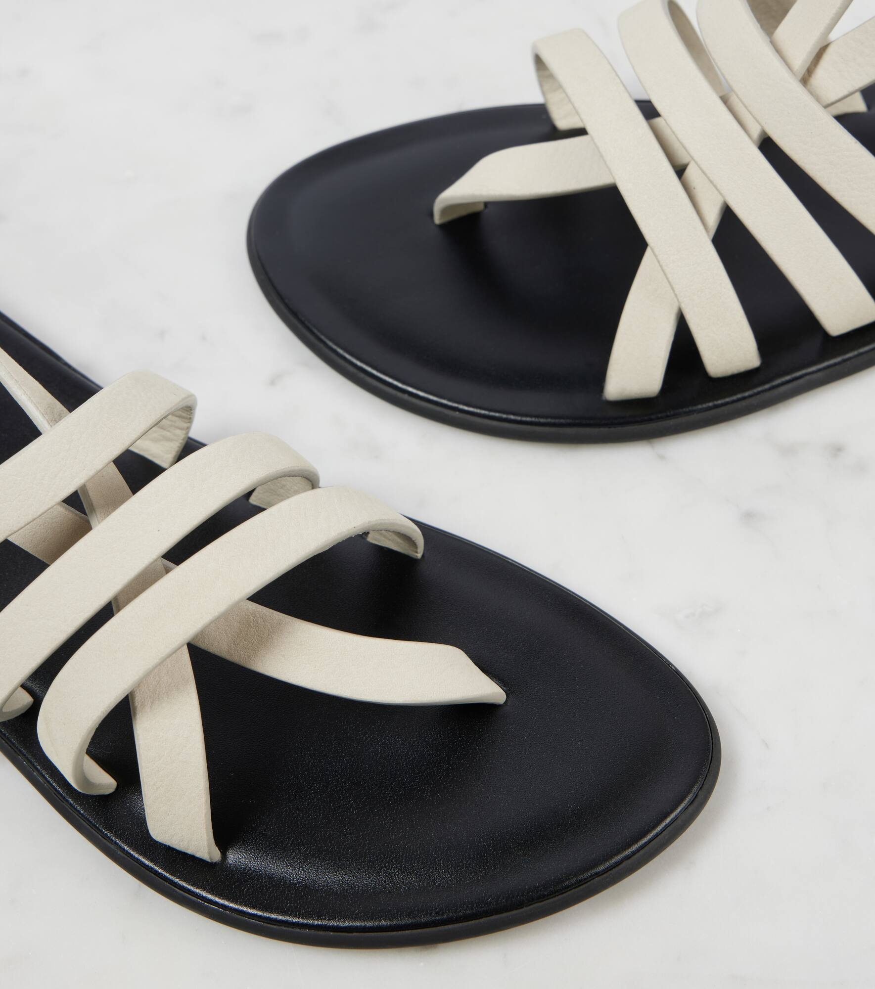 Line leather slingback sandals - 6