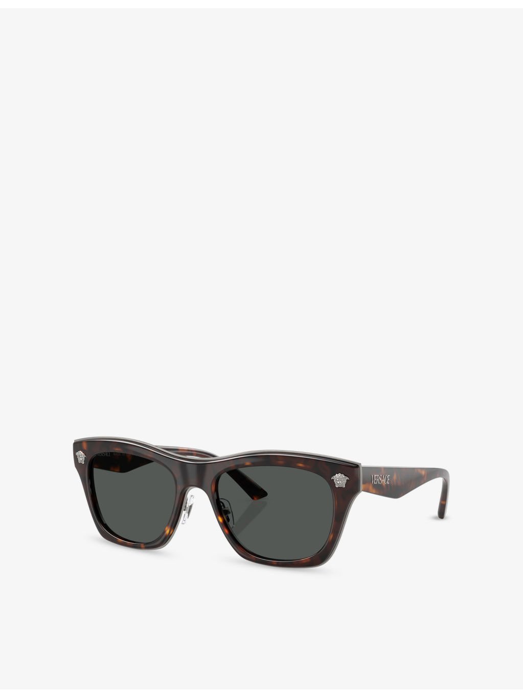VE2272 Rectangle-Frame Tortoiseshell Acetate Sunglasses - 2