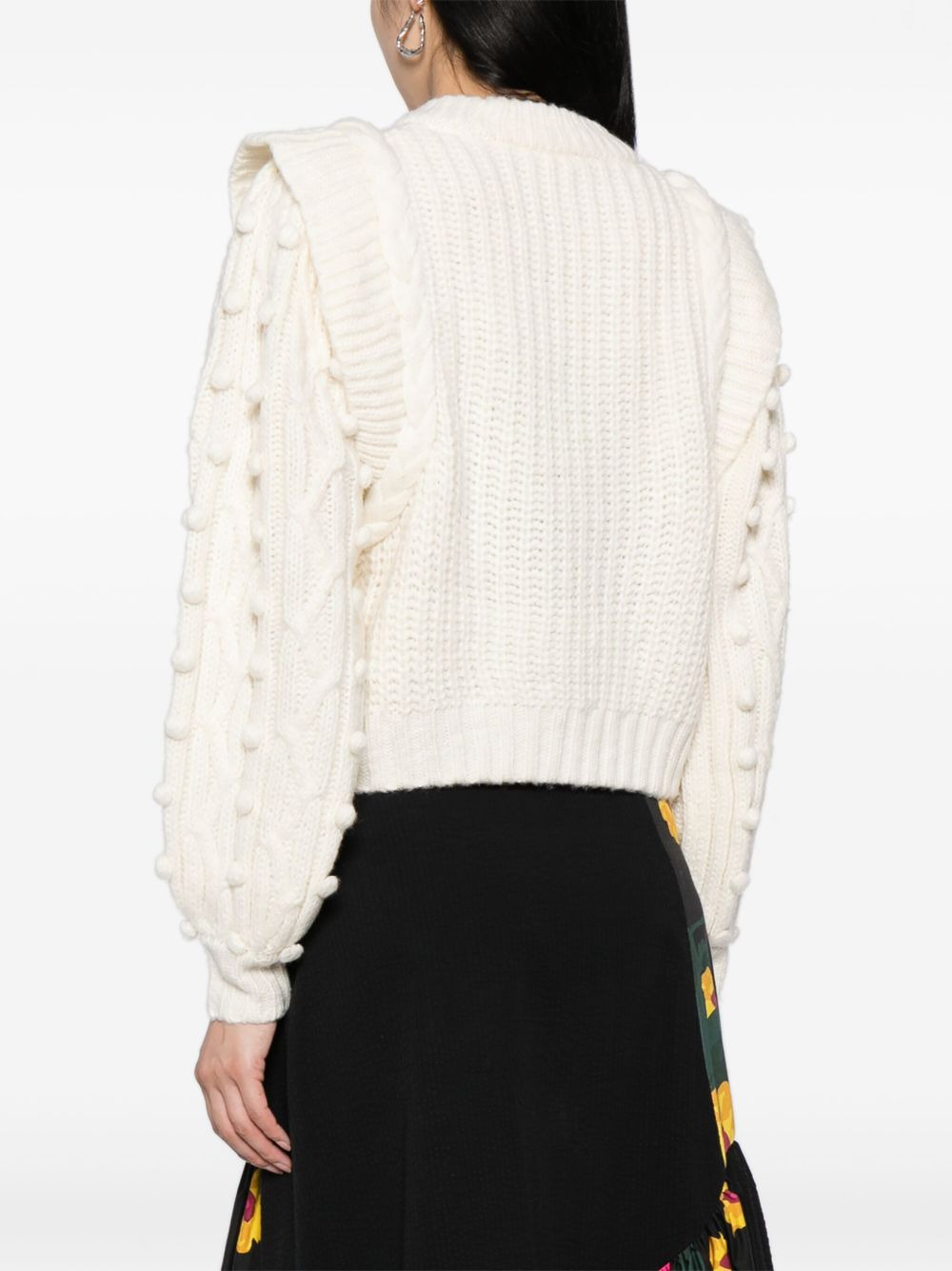 braided-detail chunky-knit jumper - 4