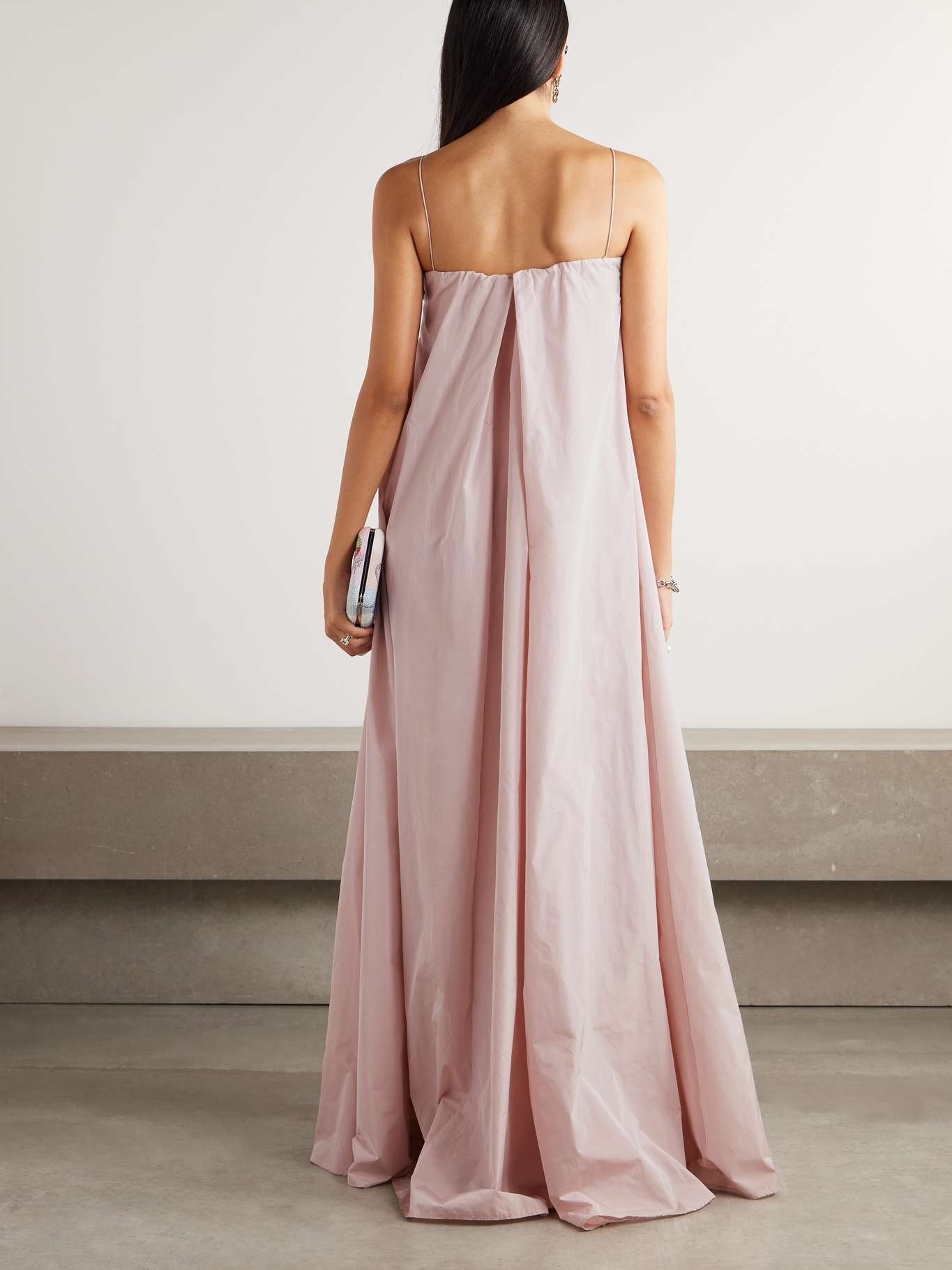 Estelle bow-embellished taffeta gown - 3