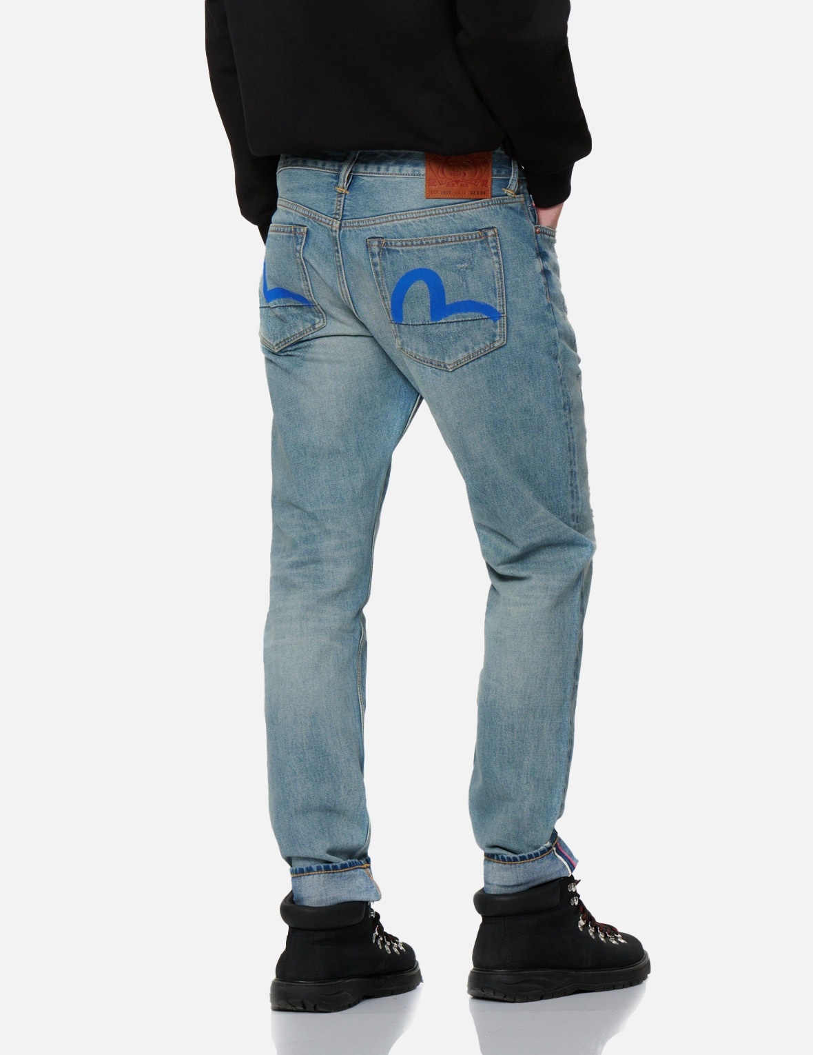 SEAGULL PRINT CARROT-FIT JEANS #2017 - 7