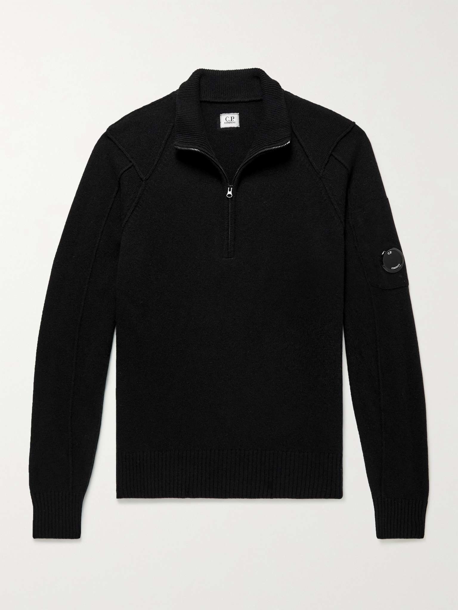 Wool-Blend Half-Zip Sweater - 1