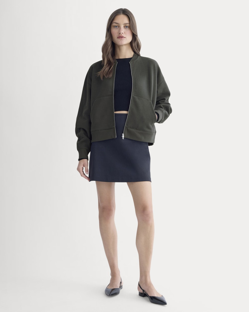 LUXE FLEECE BOMBER JACKET 3
