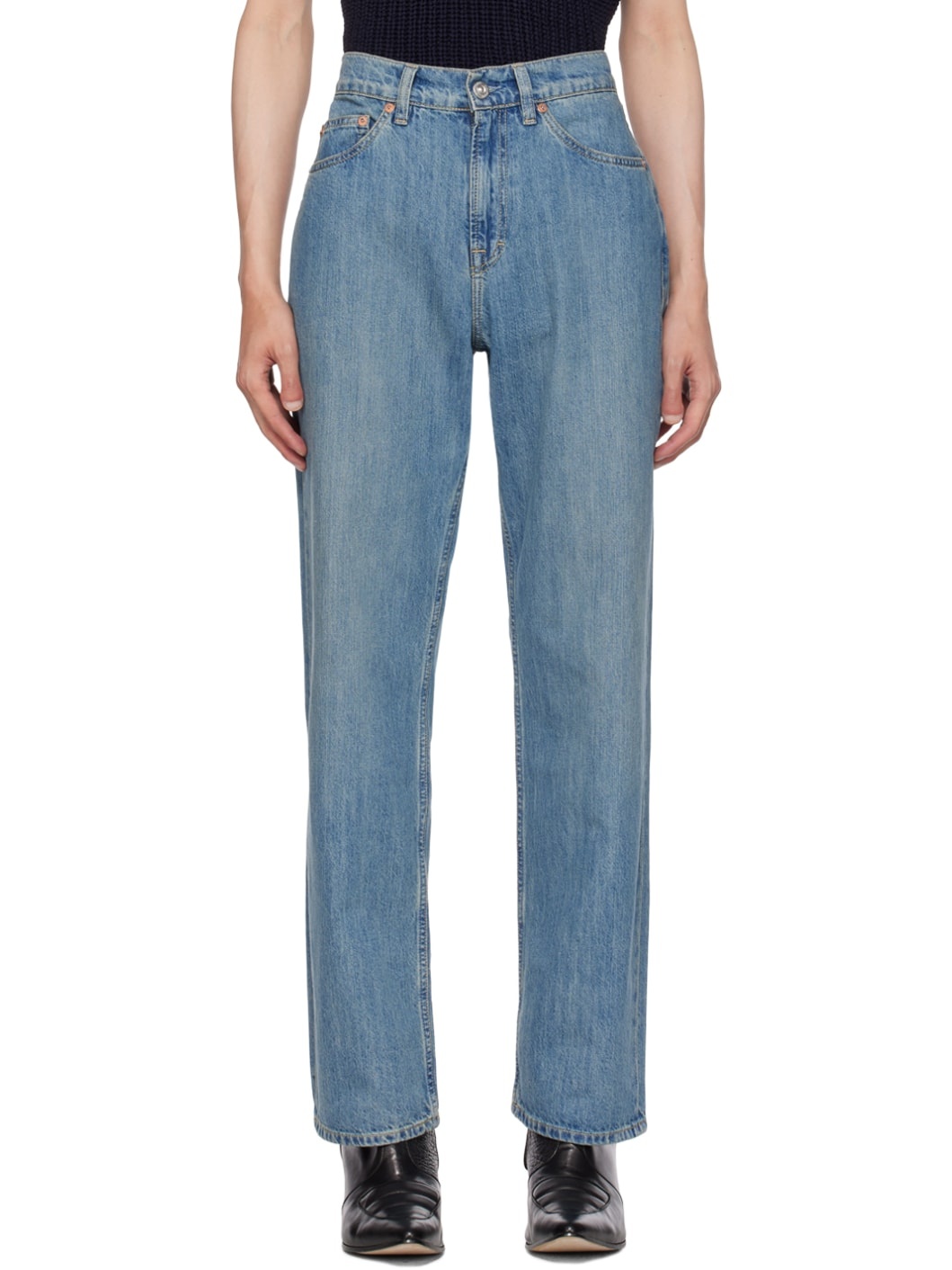 Blue Formal Cut Jeans - 1