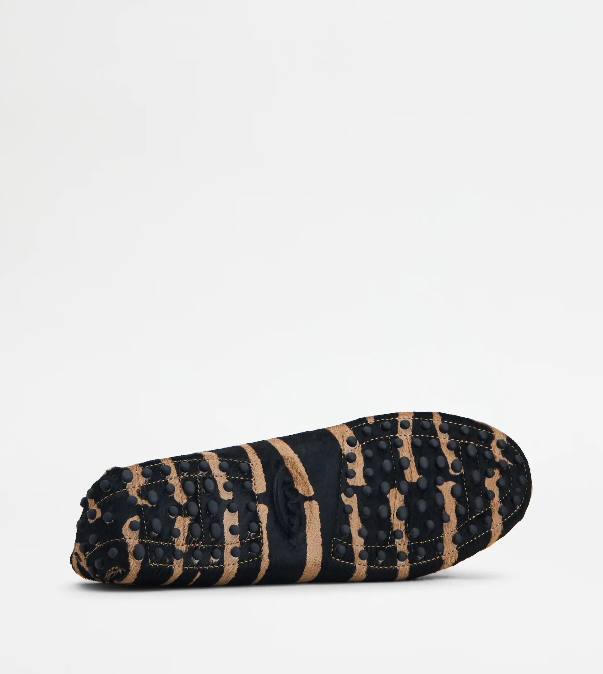 GOMMINO DRIVING SHOES IN PONYSKIN-EFFECT LEATHER - BLACK, BROWN - 4