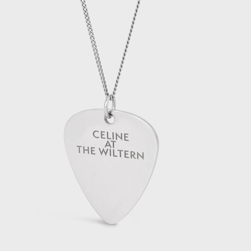CELINE Celine At the Wiltern Mediator Necklace in Brass with Rhodium finish outlook