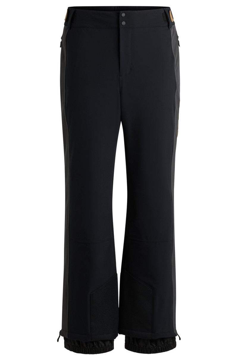 BOSS SKI WATER-REPELLENT TROUSERS IN FLEECE-BONDED FABRIC 1