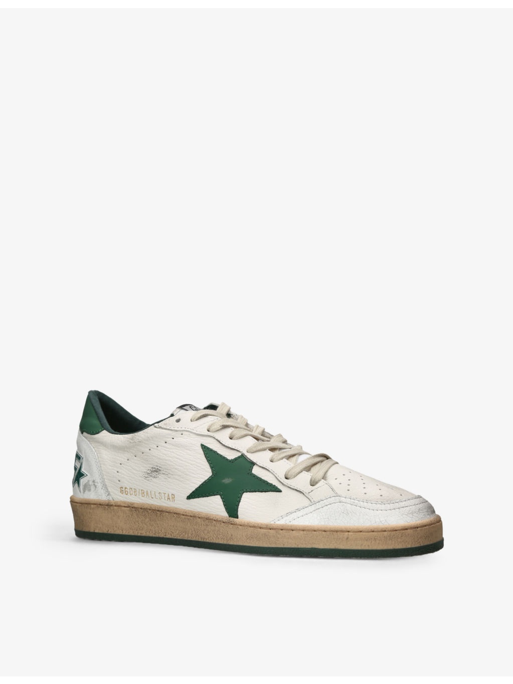 Ball Star star-patch leather low-top trainers - 3