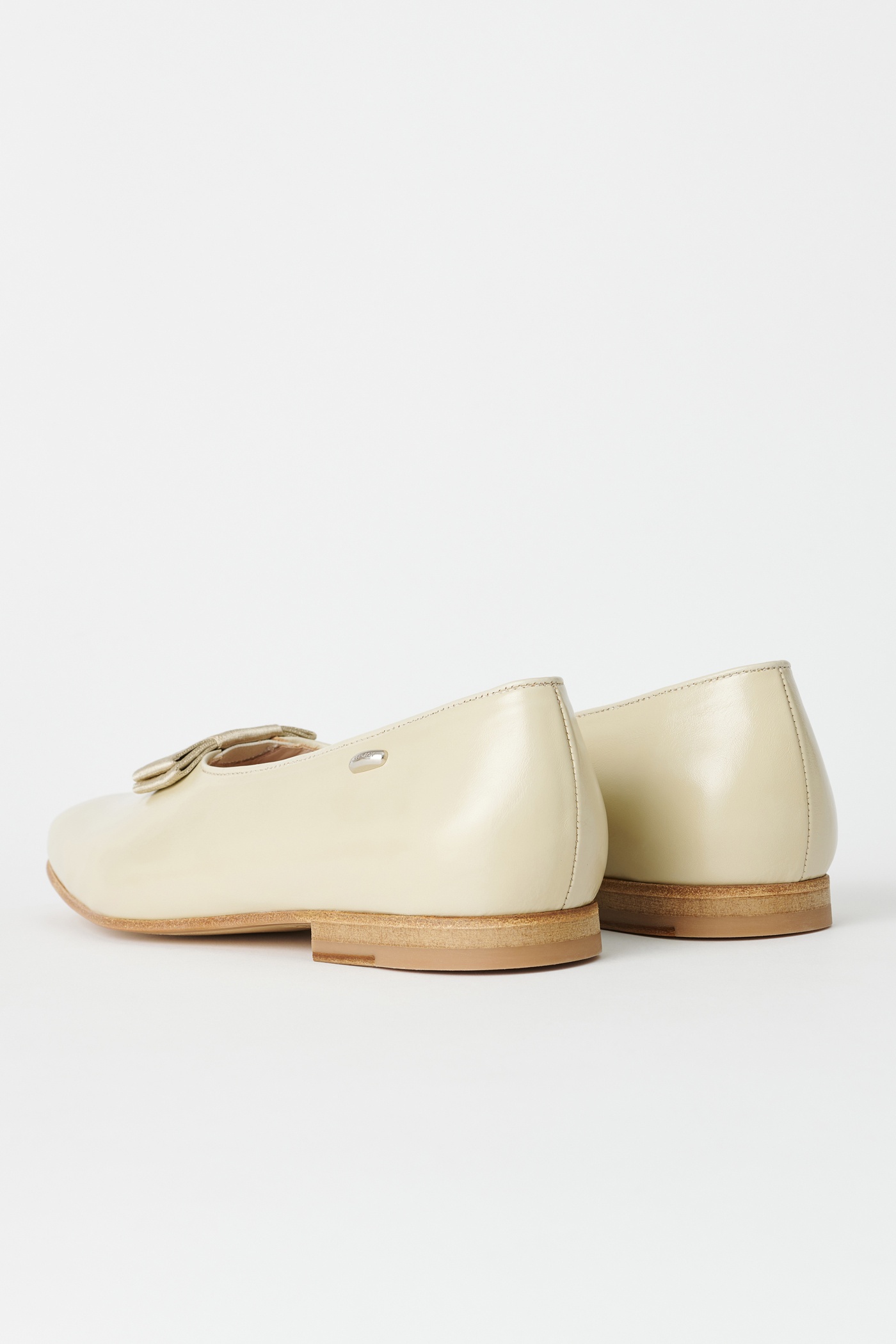 Ceremonial Slip in Dusty White Leather - 6