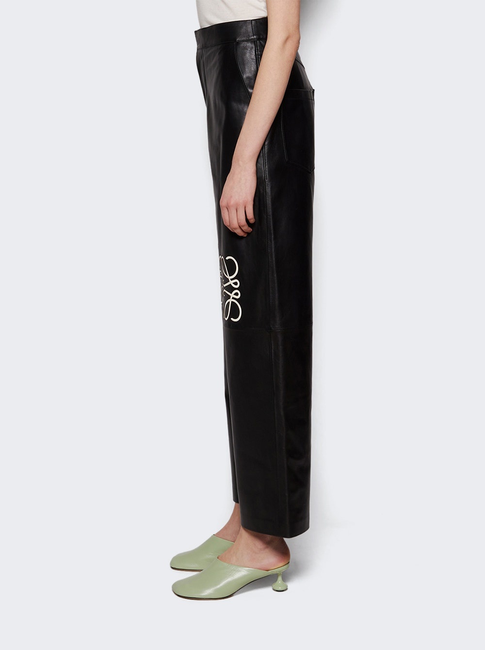 Anagram Baggy Trousers Black - 4