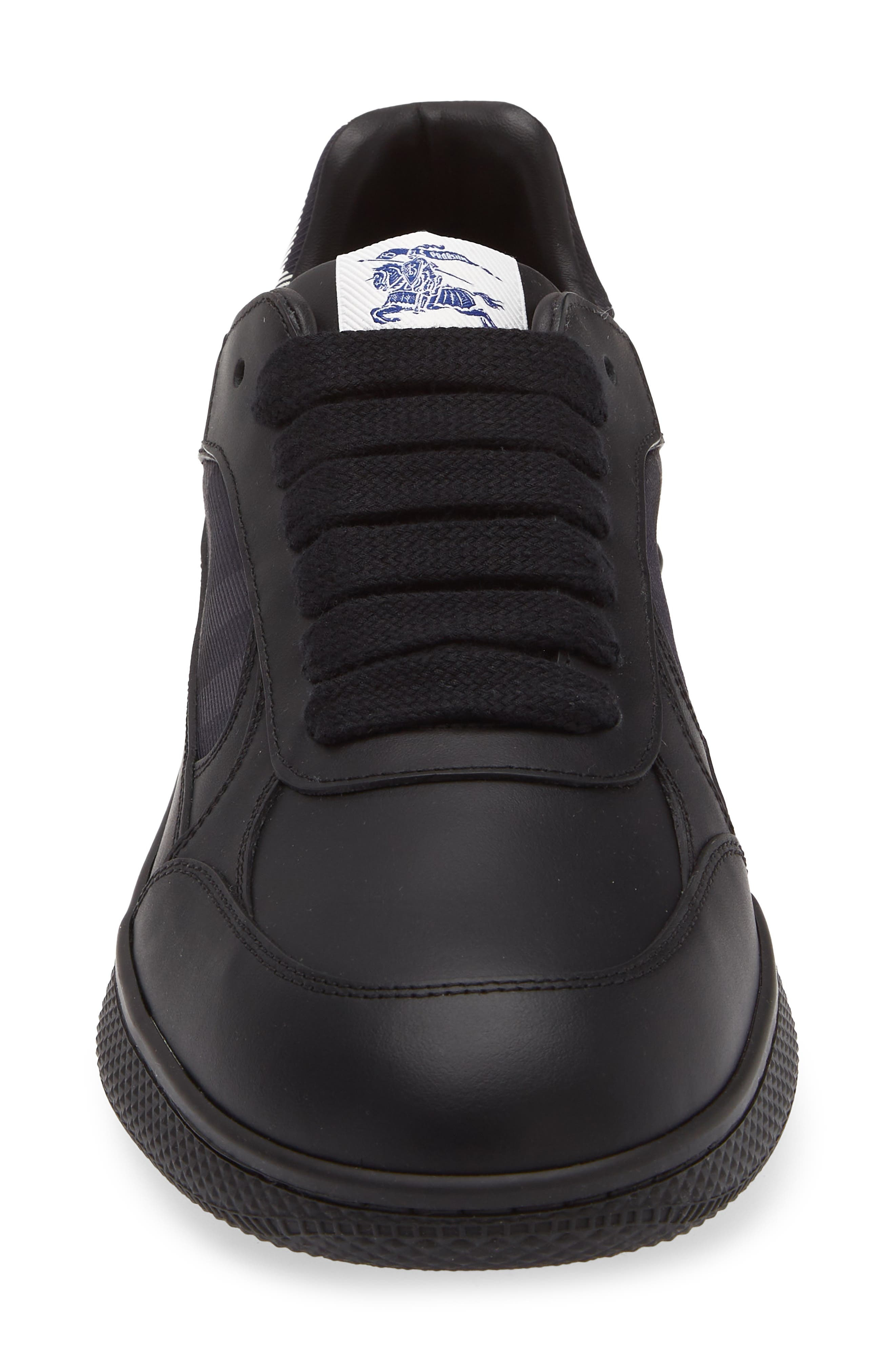 burberry Terrace Check Sneaker in Black/Storm Blue Che at Nordstrom - 4