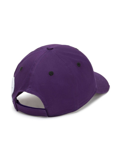 PHILIPP PLEIN logo-embroidered cotton baseball cap outlook