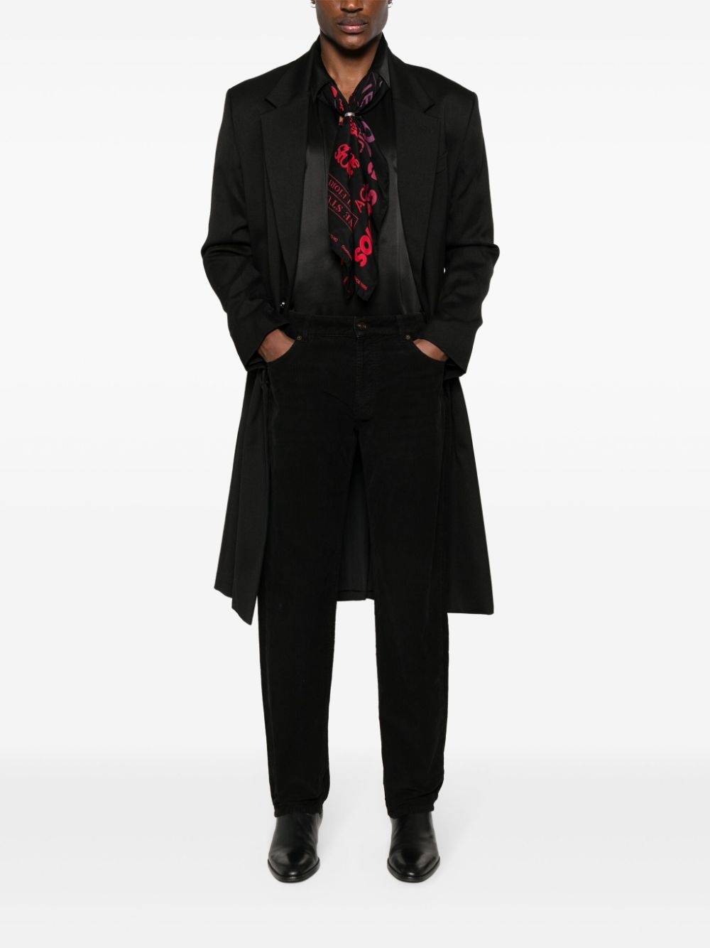 corduroy tapered trousers - 2