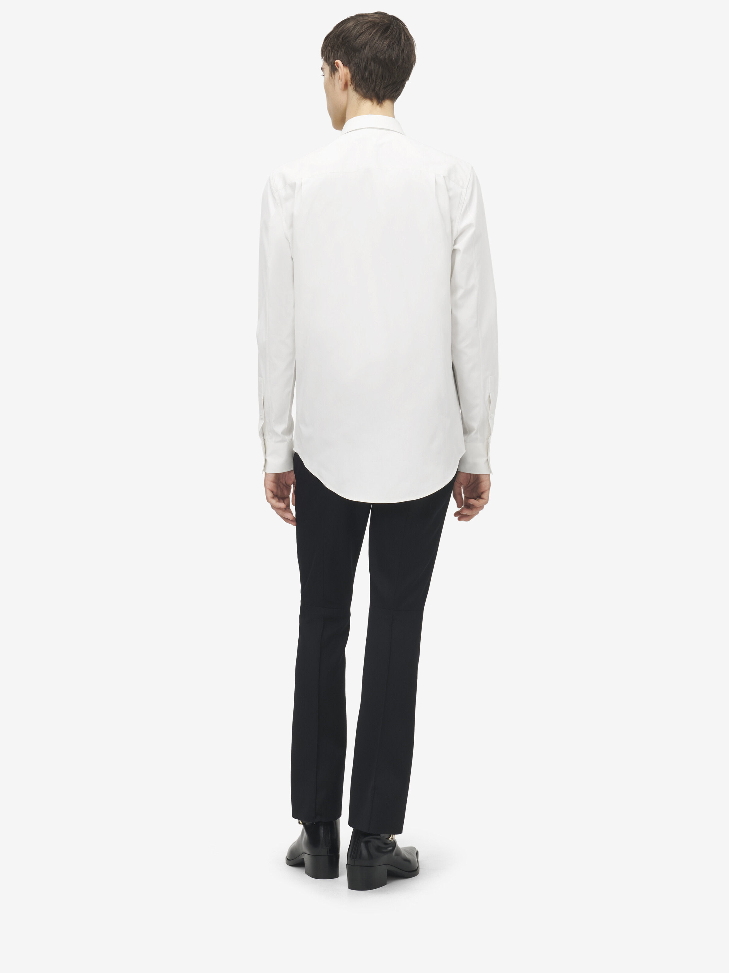 Frogging Detail Poplin Shirt - 5