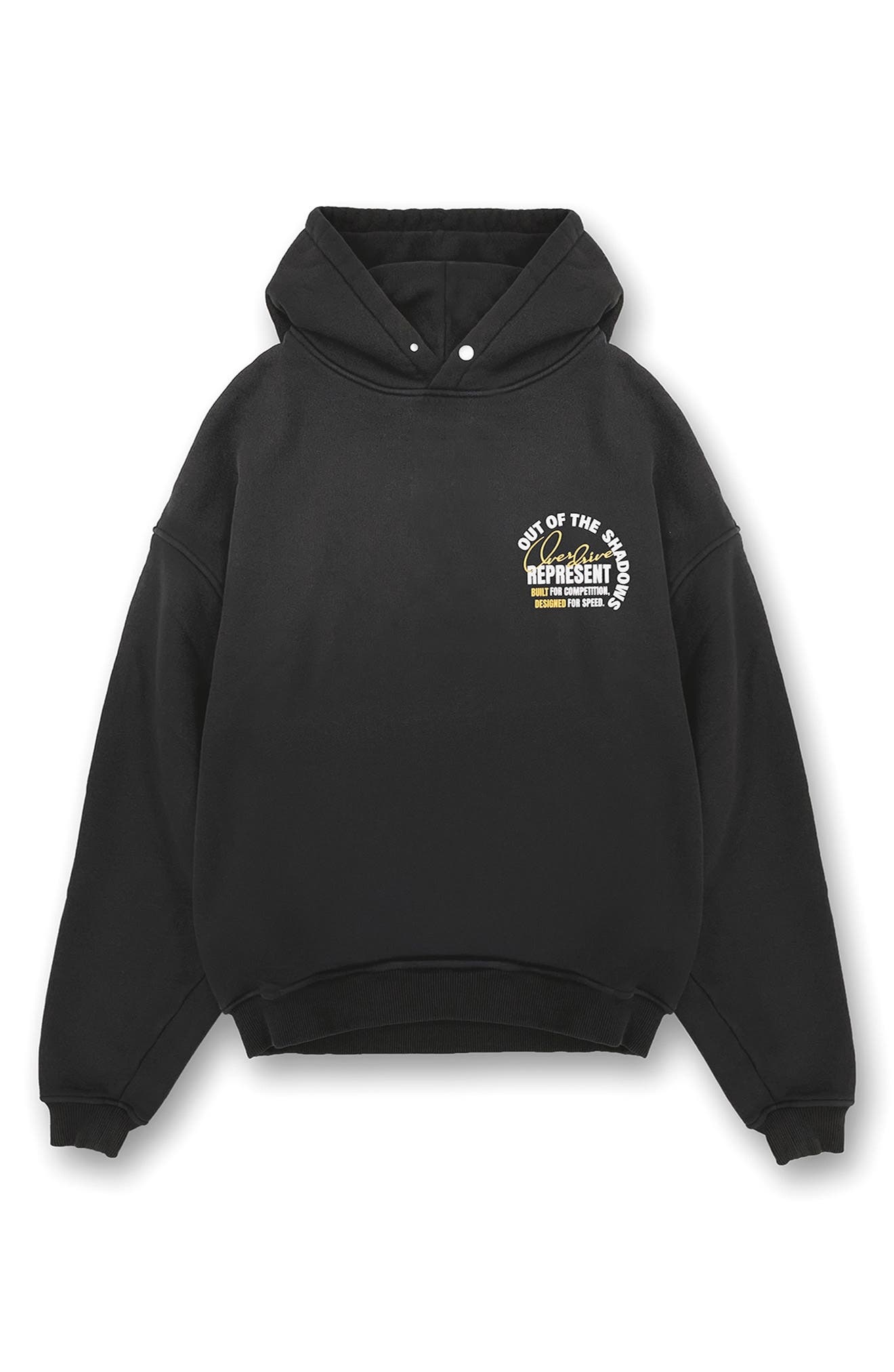 Represent Out of The Shadows Graphic Hoodie in Vintage Black at Nordstrom - 3