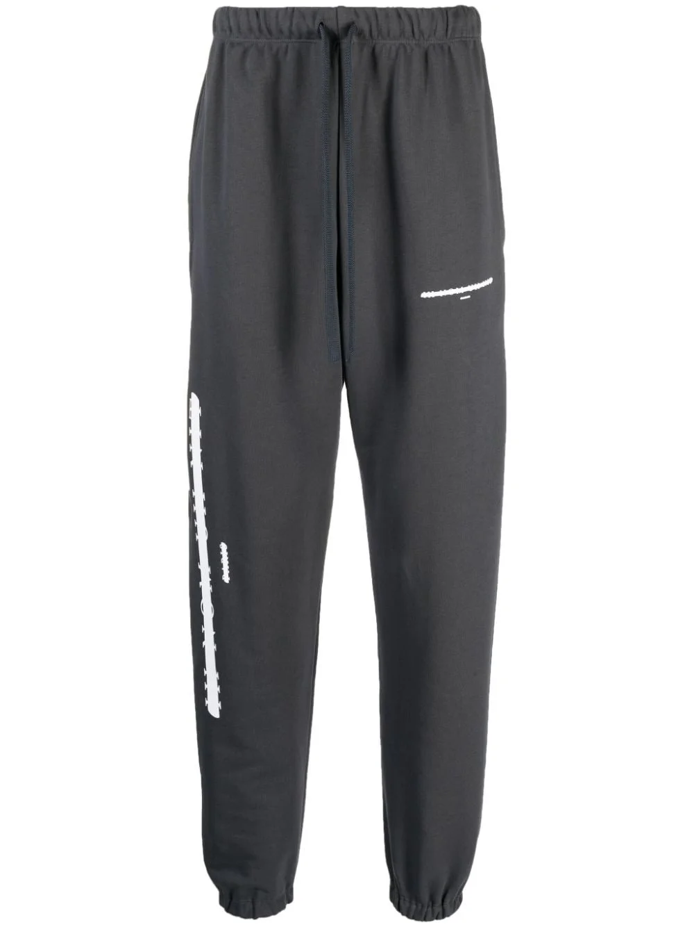 graphic-print cotton track pants - 1