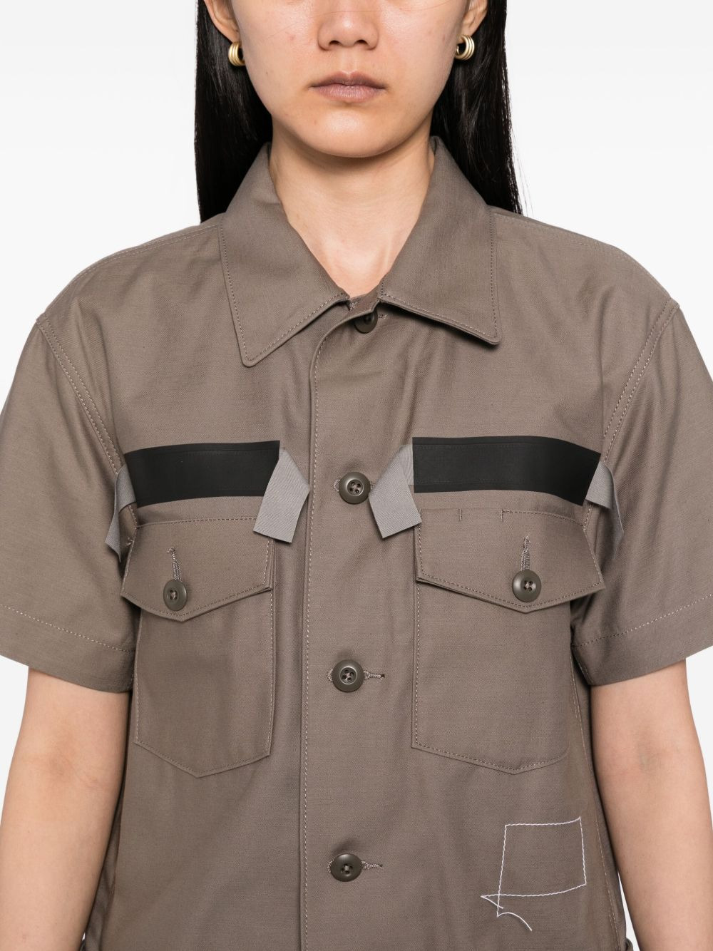 cotton shirt dress - 5