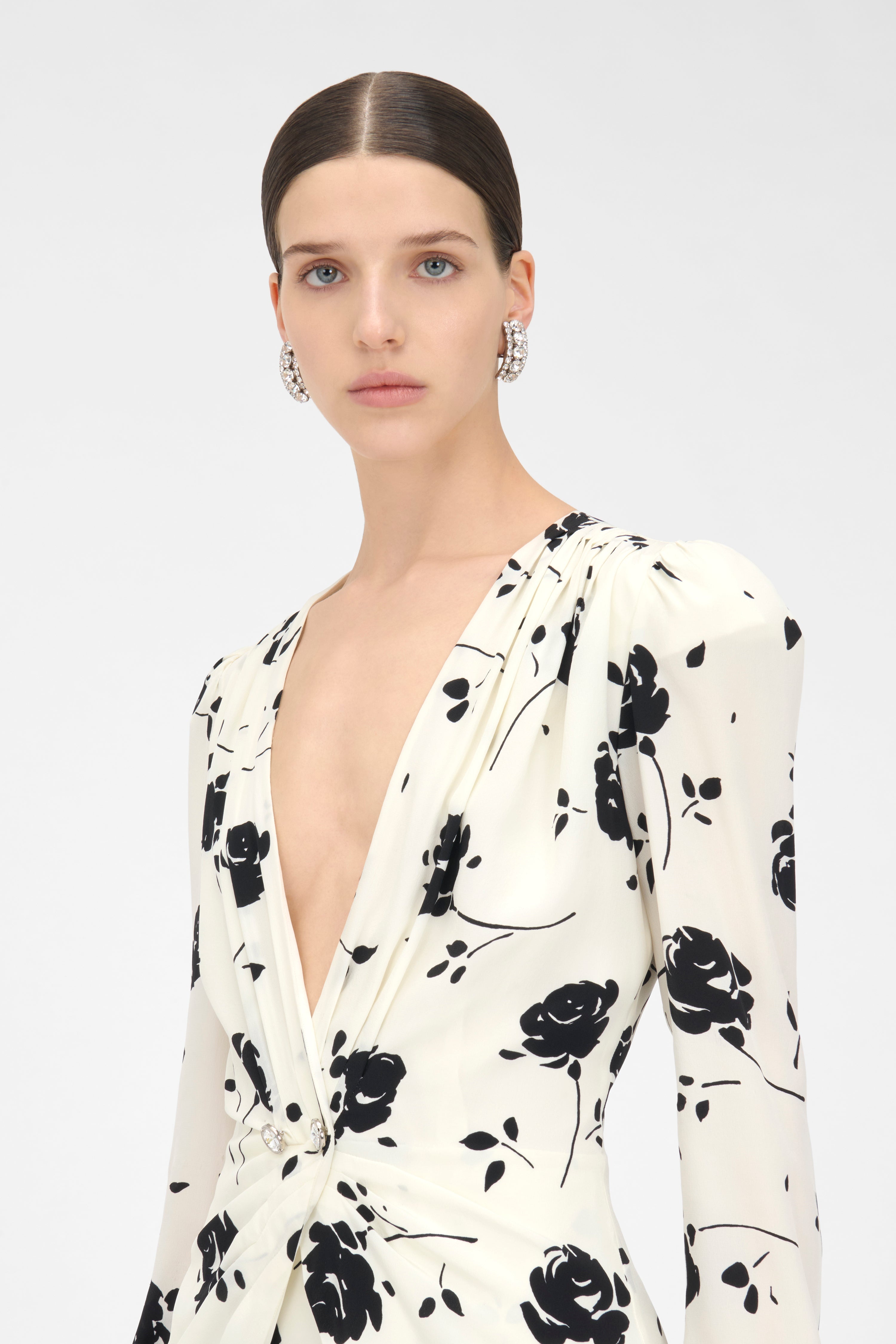 ROSE PRINT DRESS - 5
