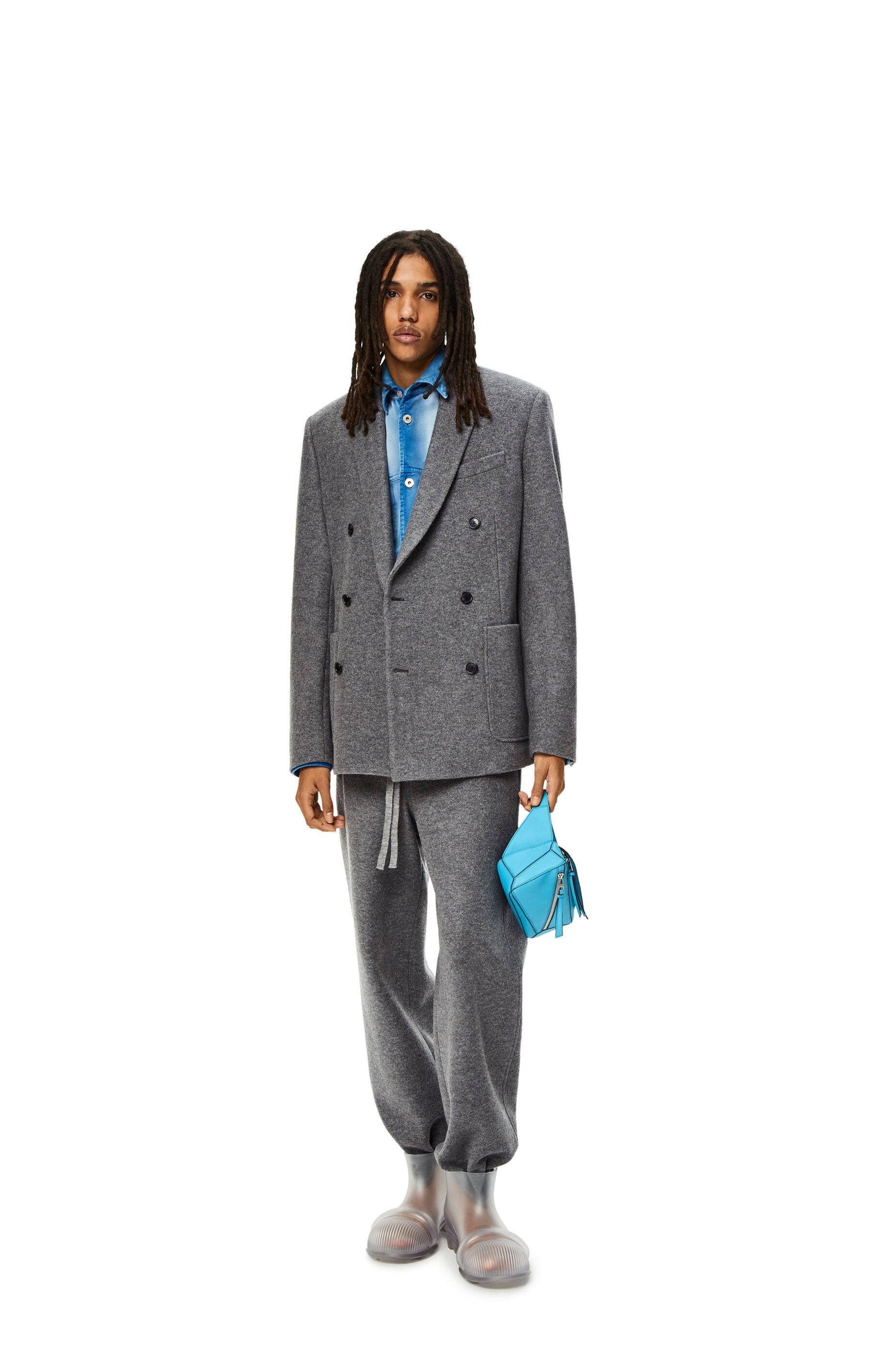 Drawstring trousers in wool - 2