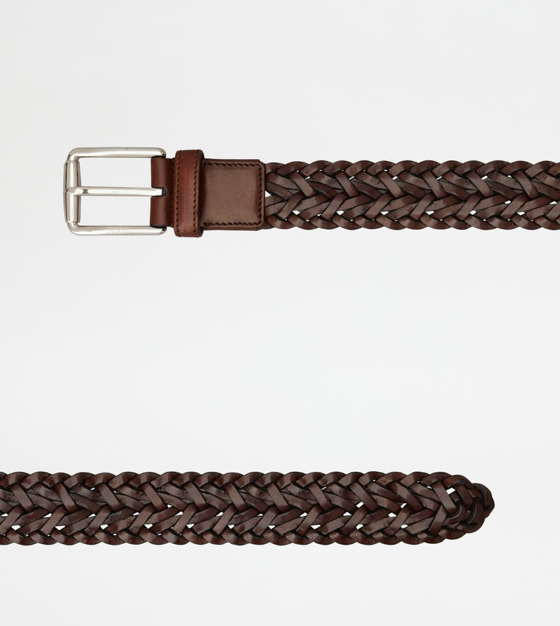 Tod's BELT IN LEATHER - BROWN outlook